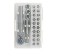 Cacciaviti a cricchetto multi-bit, set di chiavi a cricchetto di industriale, con precisione regolabile antiruggine, kit di riparazione per la lavorazione del legno