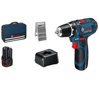 Bosch GSR 12V-15 Professional 1300 Giri/min Nero, Blu
