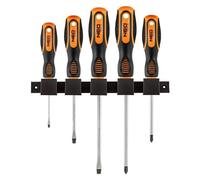 Cacciaviti giraviti kit 5 pezzi con punta magnetica a taglio e croce Cr-V