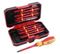 Cacciaviti isolati VDE piatti Pozi Phillips Torx teste intercambiabili 13 pz