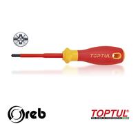 Cacciaviti Pozidriv FL1 80mm con punta combinata isolati VDE Toptul FXEF0108V4