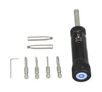 Cacciavitore a torsione pre -set GearWell, driver di coppia manuale, cacciavite di interfaccia 1 4 pollici, strumento di coppia 1 a 6n.m, driver al minimo con 4 bit set
