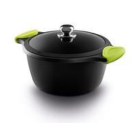 CACEROLA ALTA INDUCTION 20 CM CON TAPADERA Y ASAS DE SILICONA KIWI