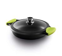 CACEROLA BAJA INDUCTION 40 CM CON TAPADERA Y ASAS DE SILICONA KIWI