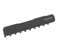 Coperchio di scarico Geberit ONE con inserto a pettine, fissaggio magnetico, 505.082., Colorazione: nero opaco, con rivestimento facile da pulire - 505.082.14.1