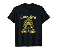 Cache è King Debug Humor CPU Crown e RAM Throne Maglietta