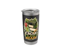 CACHE LOG READY Mappa Bussola Percorso Bicchiere termico in acciaio inox doppia parete