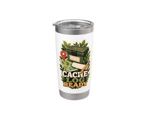 CACHE LOG READY Mappa Bussola Percorso Bicchiere termico in acciaio inox doppia parete