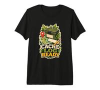 Cache Log Ready Mappa Bussola Percorso Maglietta Premium