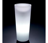 Cache-Pot Genesis Rotondo alto H 70 cm con luce LED OUTDOOR con cavo