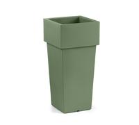 Cache pot quadrato in resina "Gemini" h. 100 cm.