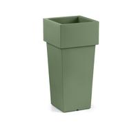 Cache pot quadrato in resina "Gemini" h. 70 cm.