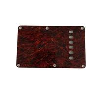 Cache Rosace De Guitare 1PC 6 fori for chitarra elettrica copertura della cavità piastra posteriore parti di chitarra stile chiuso elementi musicali portatili leggeri accessori(Red Shell)