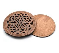 Cache Rosace De Guitare Copertura della buca in legno for chitarra multi tipo Blocco supporto for buca sonora Legno tampone(Color 2)