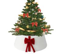 Cache Support Albero di Natale | Decorazioni in Pluche stagionali con in nastro | Collana estetica 'albero di Natale, per interni esterni, tavolo, centrotavola, feste, casa, giardino