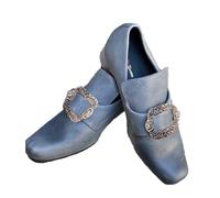 Cachorro 1 Paio Medievale Rinascimento Halloween Scarpe da Uomo, Vintage Stivali Jazz in Pelle, Accessori da Escursionismo Casual All'aperto Costumi Cosplay Oggetti di Scena,Dark Gray,44