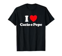 Cacio E Pepe Heart, Simpatico e Simpatico Fan della Pasta Romana Maglietta