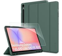CACOE Cover con Samsung Galaxy Tab S10 Lite / S10/S9 FE 10.9 / S9 11 | Custodia con Samsung Galaxy Tab S10 Lite / S10/S9 FE 10.9 2025/2023 / S9 11 2023 con Vetro Temperato Ultra ,Verde