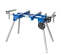 Cact - Supporto pieghevole per troncatrice con staffe a sgancio rapido, rulli resistenti e fermi per taglio di precisione, portatile e regolabile, per fai da te e uso professionale