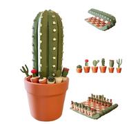 CACTICHESS, set di scacchi di cactus arrotolati, gioco da tavolo da cactus stampato in 3D con custodia per vaso e magneti gratuiti, pezzi a tema succulento stampato in 3D (1pc)