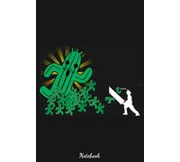 Cactuar Onslaught Notebook: Diary, Matte Finish Cover, Planner, Journal, 6x9 120 Pages, Lined College Ruled Paper