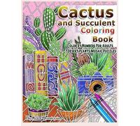 Cactus and Succulent Coloring Book Color by Numbers For Adults Desse (Tascabile)