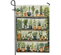 cactus bandiera da giardino succulenta pianta in vaso moderna fattoria bohémien tropicale verde lino decorazione per feste portico decorazioni prato patio esterno per campeggio casa recinzione