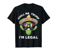 Cactus Cinco De Mayo Relax I'm Legal Funny Kid Cinco De Mayo Maglietta