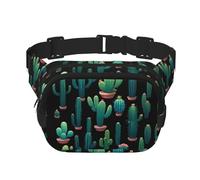 Cactus Community - Marsupio multifunzione con stampa, unisex, alla moda, per viaggi e sport