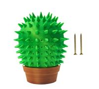 Cactus Corner Scratcher Grooming Con Integrato Grooming Brush Wall Art Per Spazzola Per Capelli Spazio Vivente Forma Cactus Gatti Accessorio Della Parete