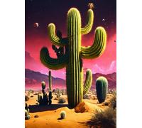 Cactus del deserto Puzzle 300 Pezzi 40x28 cm Puzzle Fai da te,Intrattenimento Creativo - Puzzle Per Adulti E Tutta La Famiglie