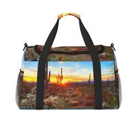 Cactus Desert Sunset Tote Bag Donne Uomini Viaggio Crossbody Bag Borsa a Tracolla Borsa a Tracolla Borse da Lavoro Borsa Hobo Borsa per Tutti i Giorni