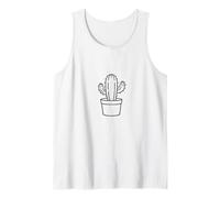 Cactus Design Pianta Minimalista Amante delle Piante Canotta