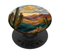 Cactus di vetro colorato Artful Trendy PopSockets PopGrip Adesivo