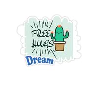 Cactus Embring Body Stab Adesivi Citazione Sogno Decalcomanie in Vinile