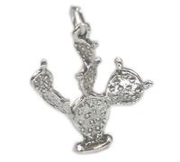 Cactus fico d'india charm in argento sterling .925 x 1 Deserti charms