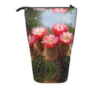 Cactus floreale Bloom verticale retrattile matita caso cancelleria scatola adulto organizzatore ufficio scatola