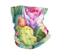 Cactus Flower Cacti 26X30Cm Durevole Protezione del Viso Traspirante Sciarpa A Tubo per Yoga Adulto Sports
