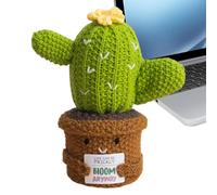 Cactus Gancio Positivo Uncinetto Motivante | Decorazione Cactus per Meditazione Adulti e Collezionisti Artigianato