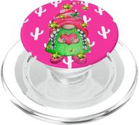 Cactus gnomo rosa cuore deserto giardinaggio carino succulenta PopSockets PopGrip per MagSafe