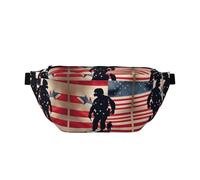 Cactus.. - Marsupio multiuso e borsa a tracolla, ad alta capacità, con tasche con cerniera, ideale per uomini e donne, Noi soldati militari Patriottica Memorial Day, Taglia unica