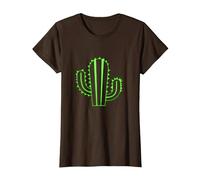 Cactus Messico Sicilia - Giardino Giardiniere Cactus Maglietta, Donna, Marrone, L