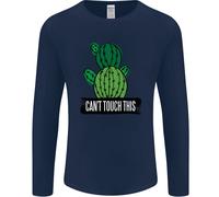 Cactus Non Può Toccare Questo Divertente Giardinaggio Uomo Manica Lunga T-Shirt