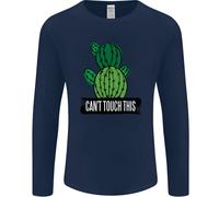 Cactus Non Può Toccare Questo Divertente Giardinaggio Uomo Manica Lunga T-Shirt