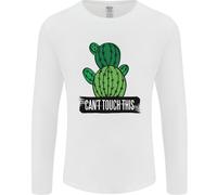 Cactus Non Può Toccare Questo Divertente Giardinaggio Uomo Manica Lunga T-Shirt