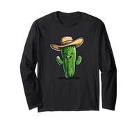 Cactus ridente in Cappello da Cowboy per i Fan Occidentali Maglia a Manica