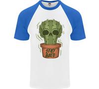 Cactus Skull Giardinaggio Giardiniere Piante Uomo S/S Maglietta Baseball