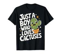 Cactus Solo un ragazzo che ama la pianta dei cactus Maglietta