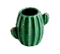 Cactus Vase Ceramic - Small Display Vase, Modern Artistic Shape Design, Stable Base Structure, Elegant Decorative Accent | Living Room Decor, Shelf Decoration, Home Style