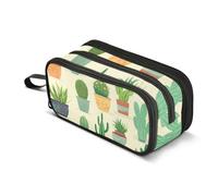 Cactus1, astuccio portapenne di grande capacità, per ragazzi e ragazze, astuccio a 3 scomparti, astuccio per studenti, cancelleria, organizer per pennarelli, per scuola, ufficio, lavoro, Cactus1,